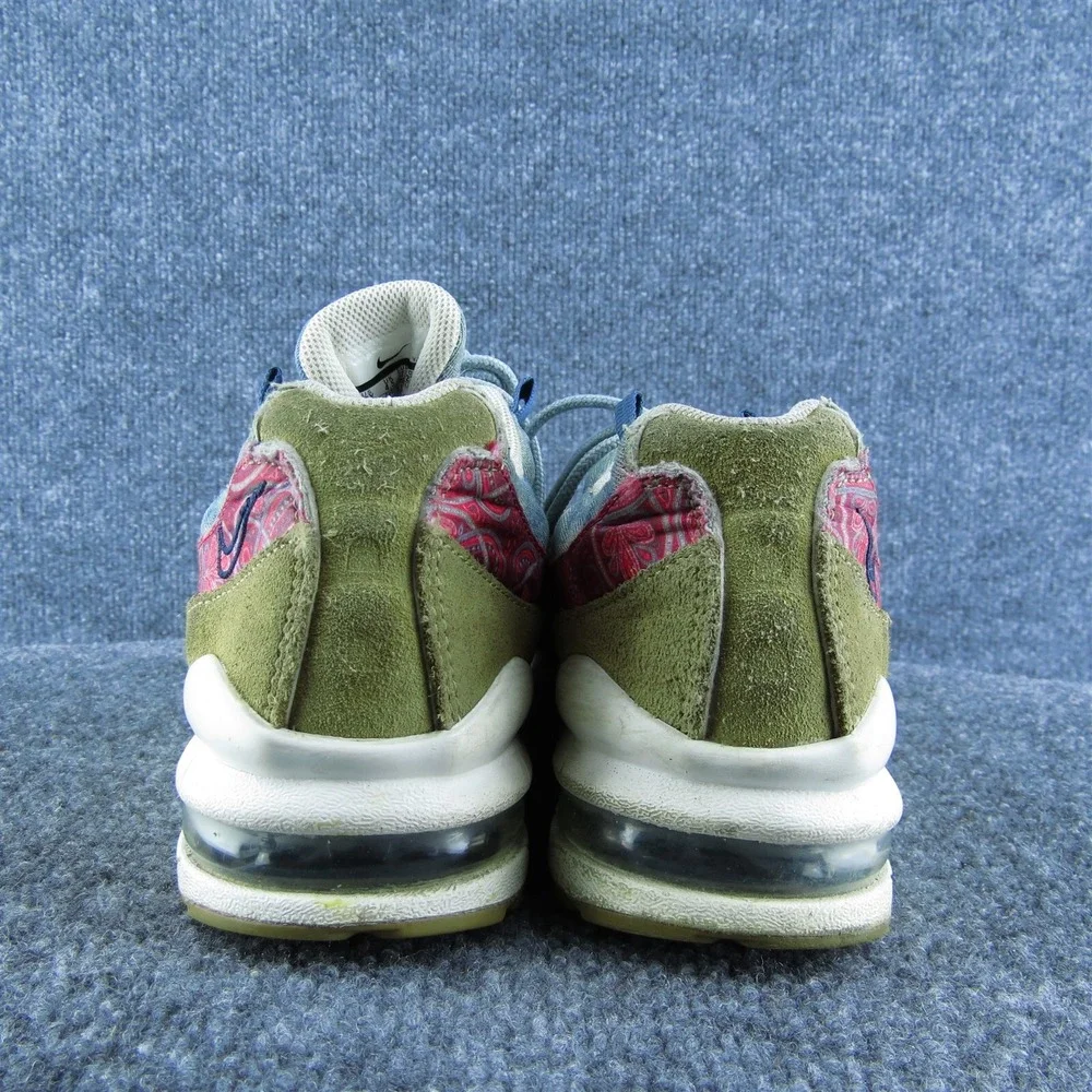 Nike‎ Air Max 95 Wild West Boys Sneaker Size 5Y Casual Blue Denim Red Paisley